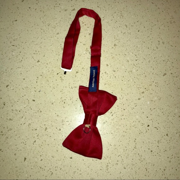 American Apparel Traditional bow tie Red Satin - Picture 6 of 6